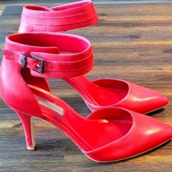 BCBGMaxAzria | Shoes | Bcbgmaxazria Printz Red Vachetta Mid  display picture 1